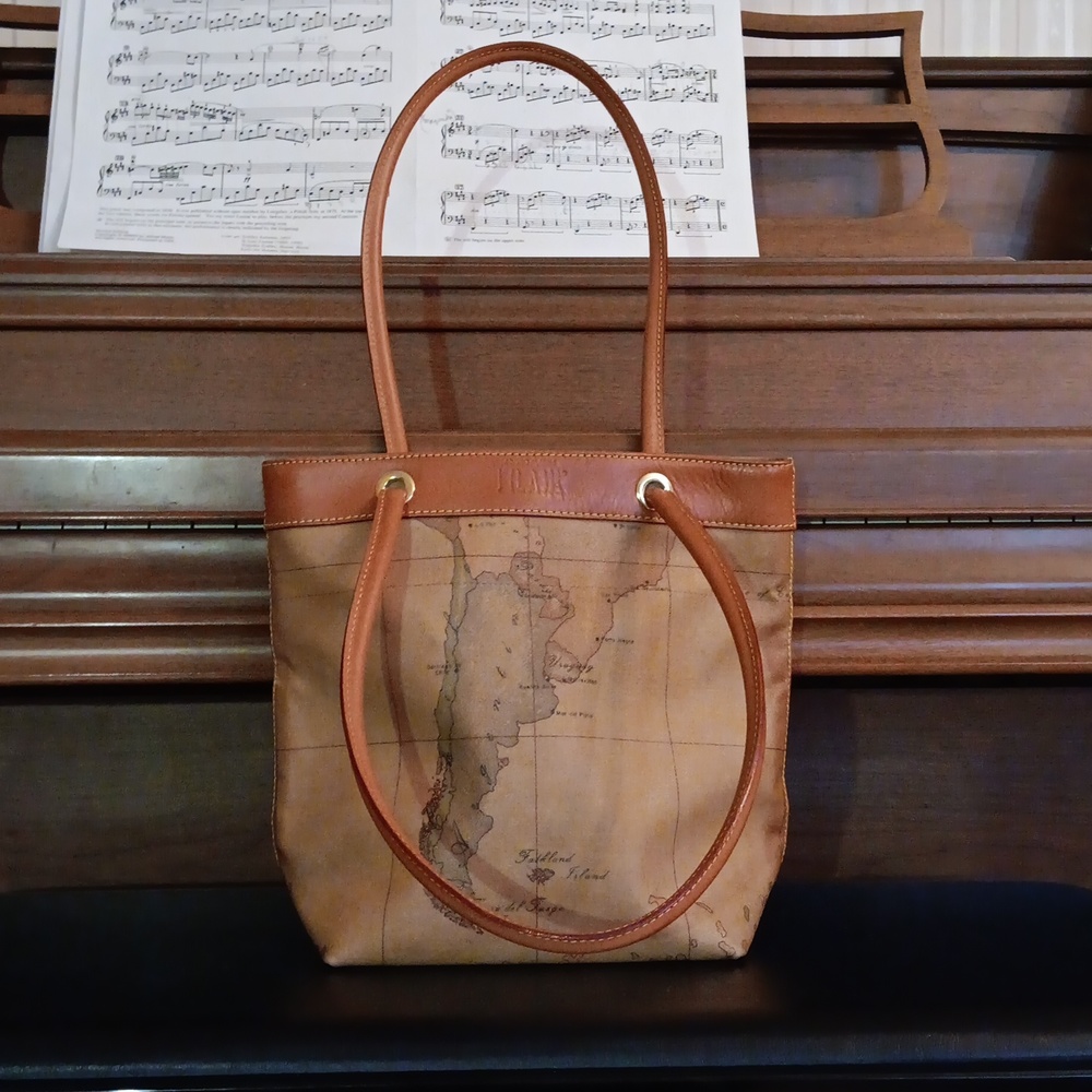 Vintage Never Used Italian Leather Alviero Martini Purse/ Shoulder Bag